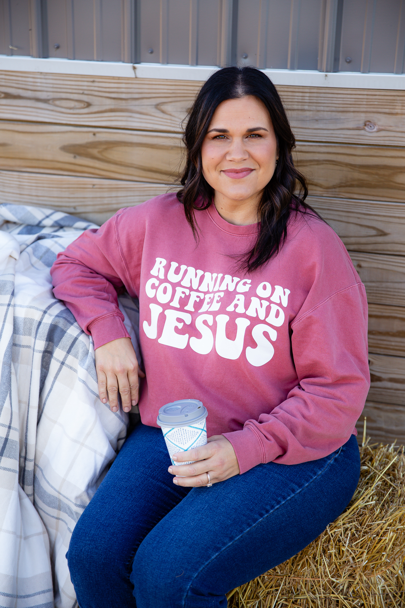 Running On Coffee & Jesus Sweatshirt