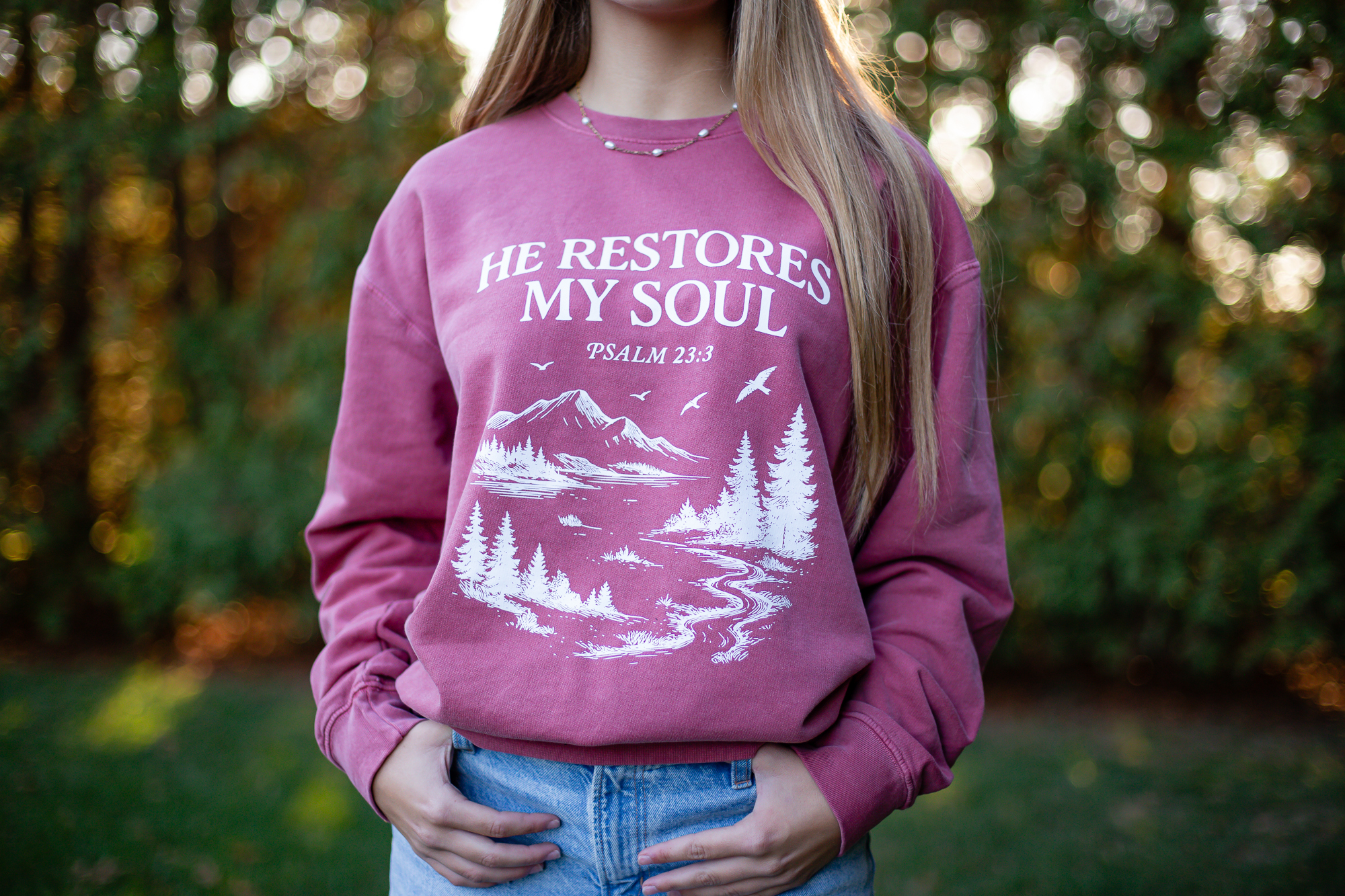 He Restores My Soul Sweatshirt - Image 3
