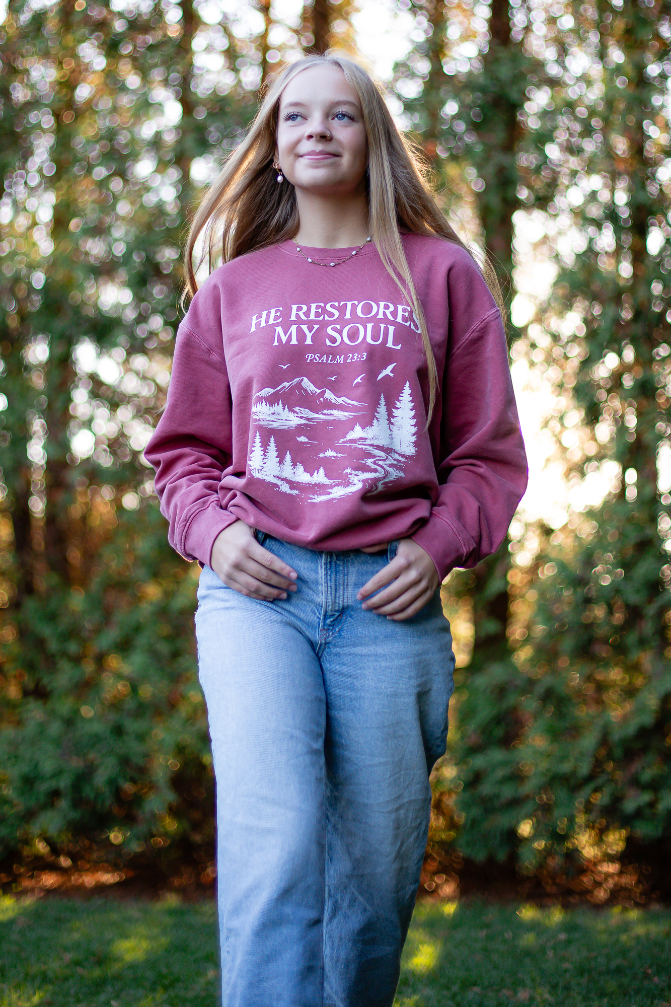 He Restores My Soul Sweatshirt - Image 4