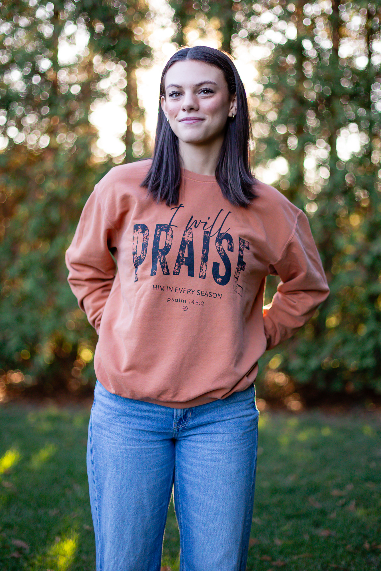 I Will Praise Him in Every Season Sweatshirt - Image 2