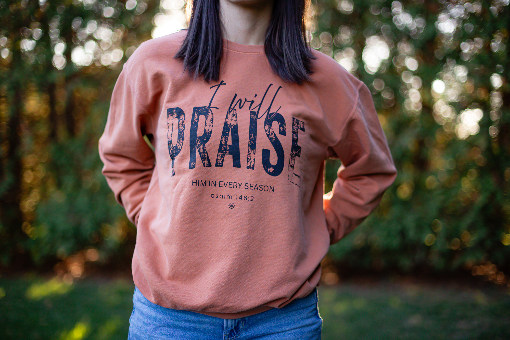I Will Praise Him in Every Season Sweatshirt - Image 3