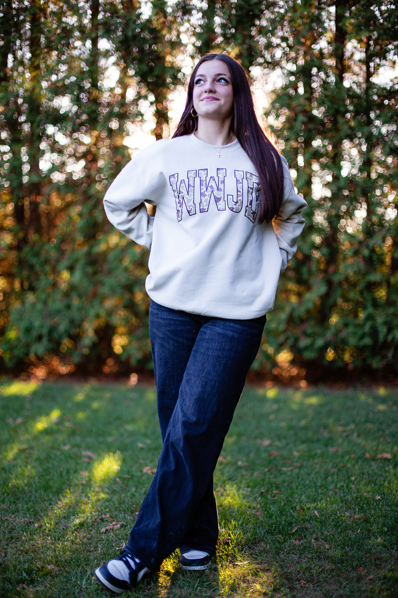 Wwjd Camo Sweatshirt