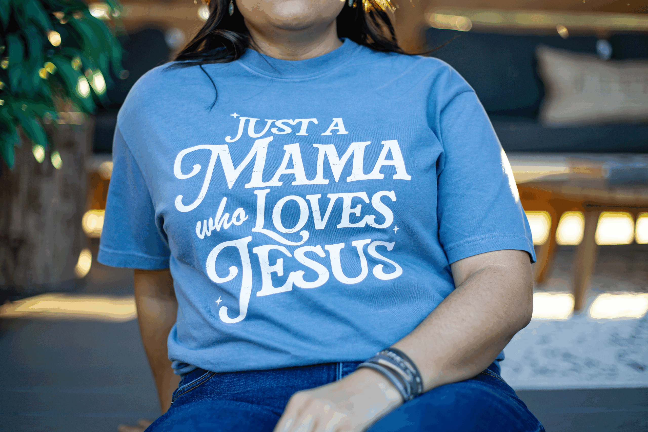 Mama Loves Jesus Tee - Image 2
