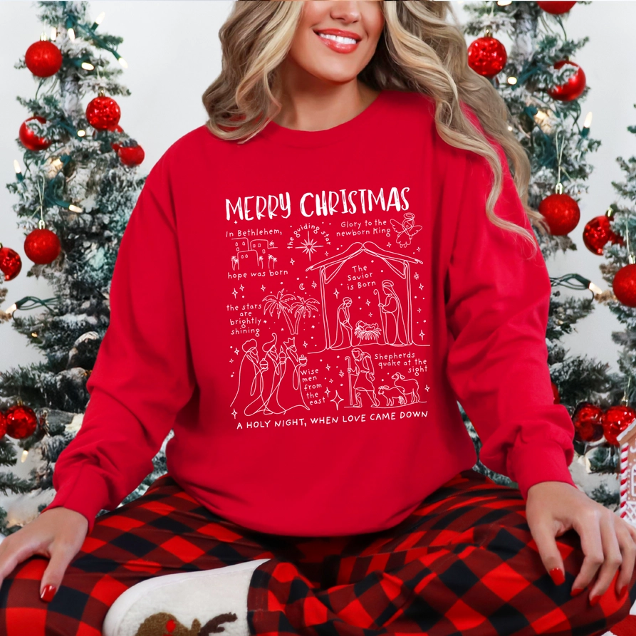 When Love Came Down Chrismas Sweatshirt