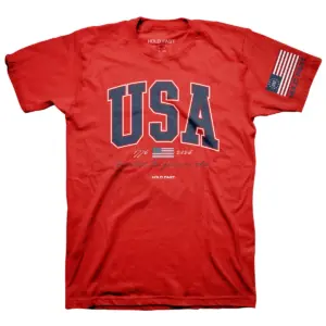 Red USA Tee